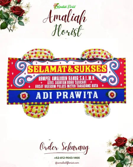 Papan Bunga Ucapan Selamat Purwobinangun